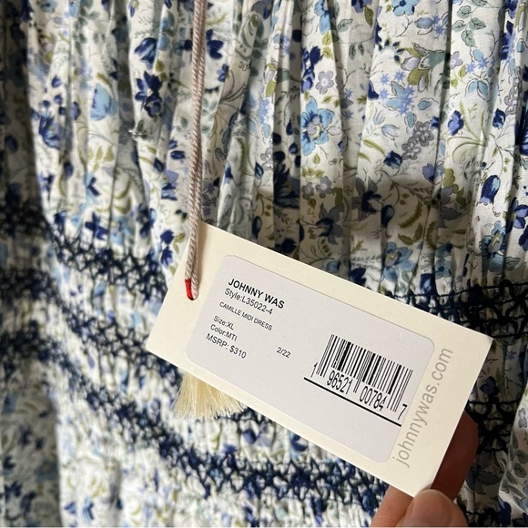 NWT Johnny Was Camille Midi Dress Size XL - Picture 7 of 12